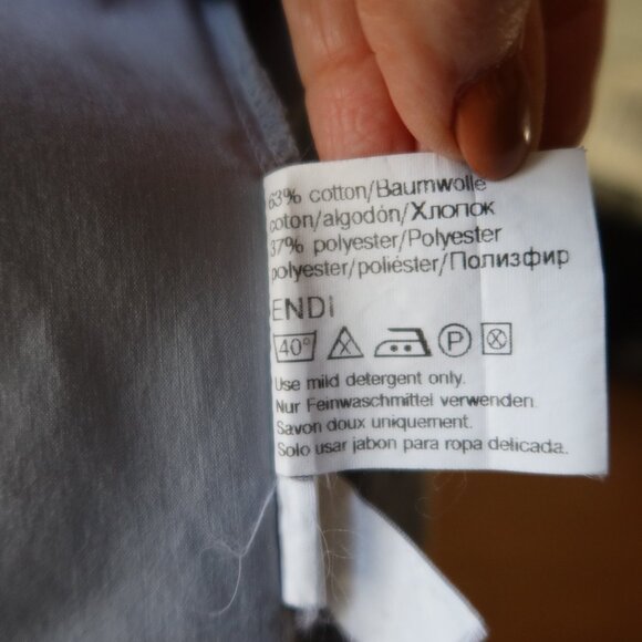 Hugo Boss button front long sleeve light blue blouse size 34 cotton blend womens - Picture 5 of 16